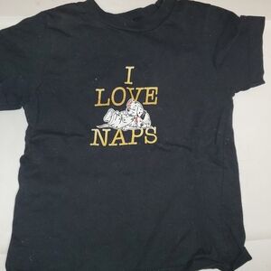 Black Kids 3T 101 Dalmatians Tshirt "I Love Naps"